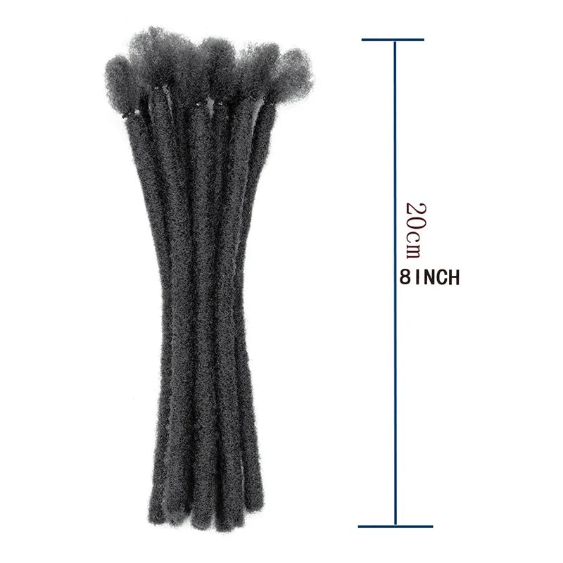 H&STAR Synthetic 8 Inch Handmade Dreadlocks Hair Extensions