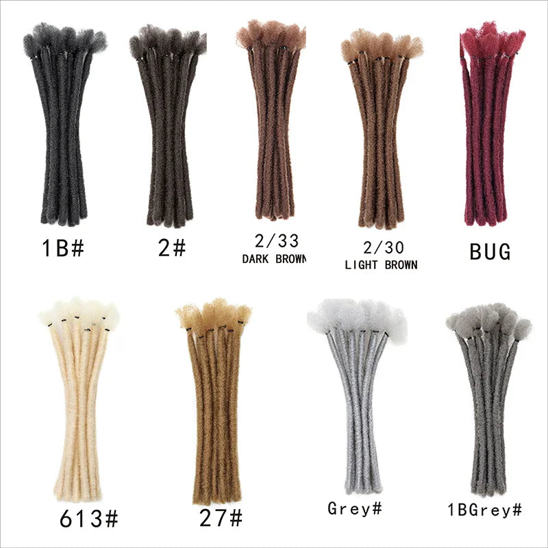 H&STAR Synthetic 8 Inch Handmade Dreadlocks Hair Extensions