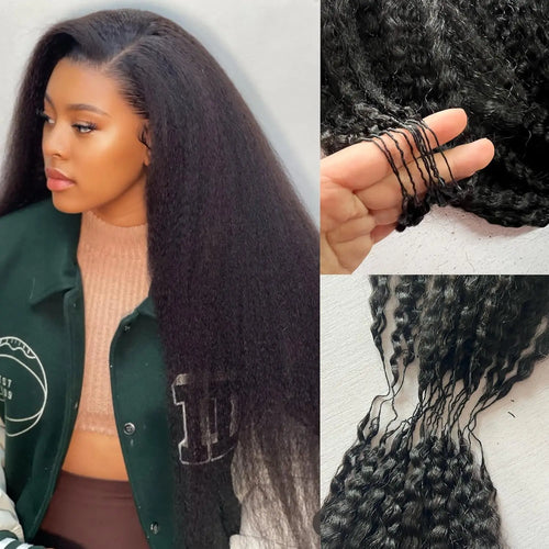 2Extensions de cheveux humains au crochet de 8 à 30 pouces, sans nœuds, pré-séparées, cheveux humains crépus-lisses, extensions de cheveux au crochet en plumes, 240 g