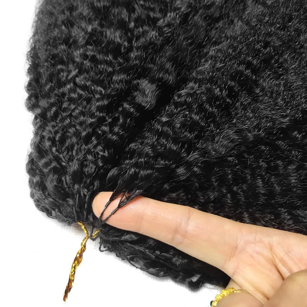 2Extensions de cheveux humains au crochet de 8 à 30 pouces, sans nœuds, pré-séparées, cheveux humains crépus-lisses, extensions de cheveux au crochet en plumes, 240 g