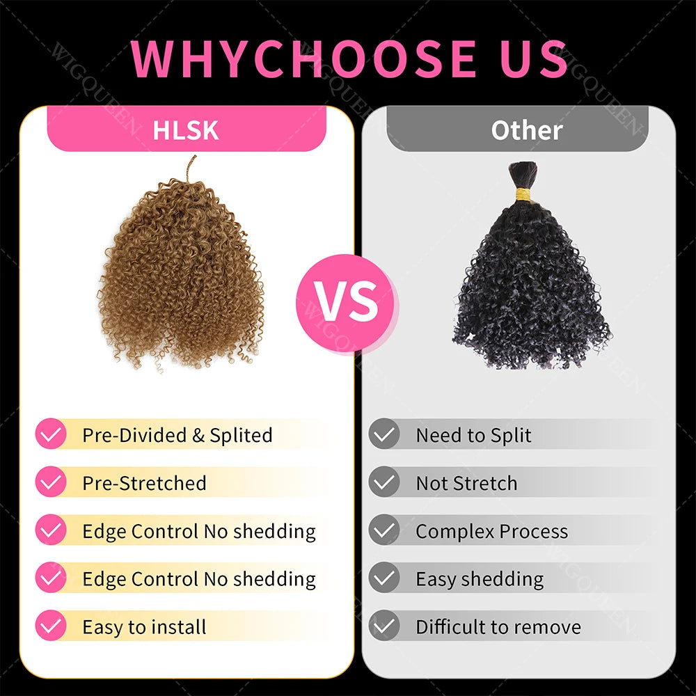 Extensions de cheveux en crochet humains à plumes bouclées en spirales petites blond miel, nœuds miracles, boucles pixie pré-séparées