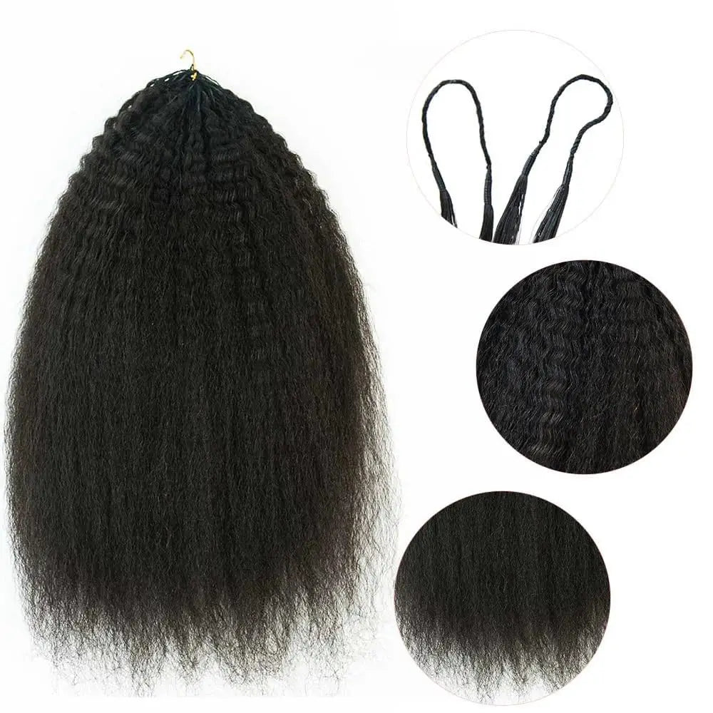 2Extensions de cheveux humains au crochet de 8 à 30 pouces, sans nœuds, pré-séparées, cheveux humains crépus-lisses, extensions de cheveux au crochet en plumes, 240 g